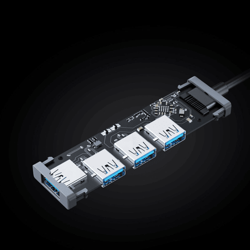 Hub USB Aukey CB-H36 AlumÃnio Hub USB Aukey CB-H36 AlumÃnio