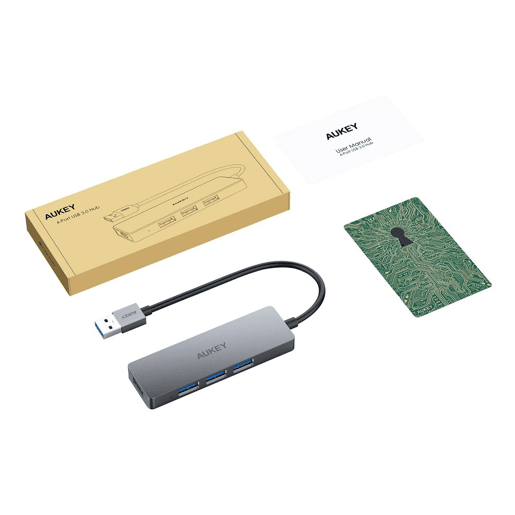 Hub USB Aukey CB-H36 AlumÃnio Hub USB Aukey CB-H36 AlumÃnio