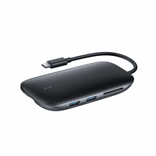 Hub USB Aukey CB-C71 Preto 100 W Hub USB Aukey CB-C71 Preto 100 W