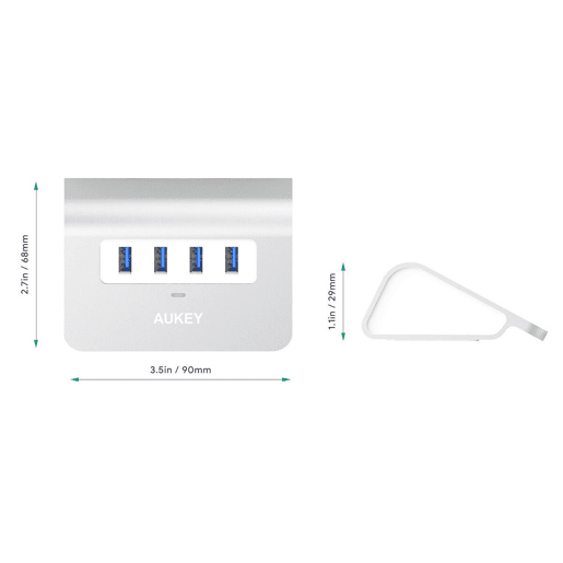 Hub USB Aukey CB-H5 AlumÃnio Hub USB Aukey CB-H5 AlumÃnio