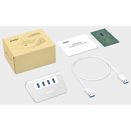 Hub USB Aukey CB-H5 AlumÃnio Hub USB Aukey CB-H5 AlumÃnio