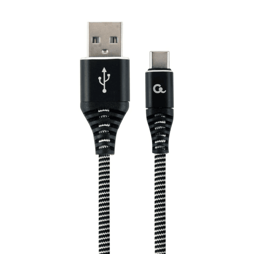 Cabo Micro USB 2.0 B para USB C GEMBIRD CC-USB2B-AMCM-2M-BW Preto 2 m Cabo Micro USB 2.0 B para USB C GEMBIRD CC-USB2B-AMCM-2M-BW Preto 2 m