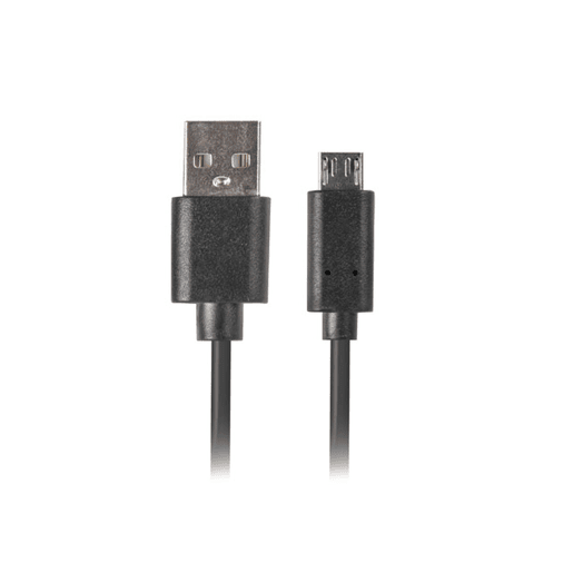 Cabo Micro USB Lanberg CA-USBM-20CU-0010-BK Preto 1 m