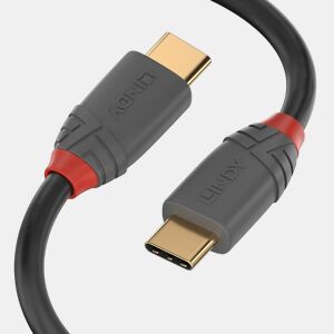Cabo USB C LINDY 36872 2 m Preto Cinzento