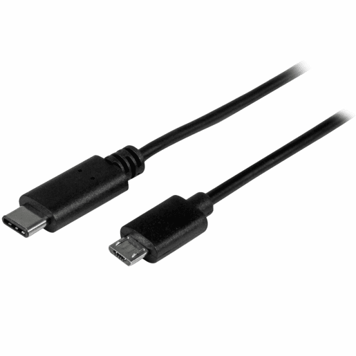 Cabo USB-C para Micro USB Startech USB2CUB2M 2 m Preto Cabo USB-C para Micro USB Startech USB2CUB2M 2 m Preto