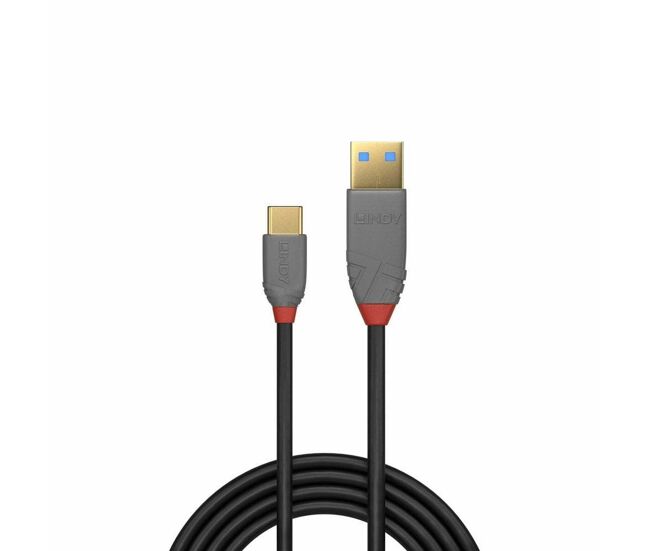 Cable usb a a usb c lindy 36887 negro 2 m