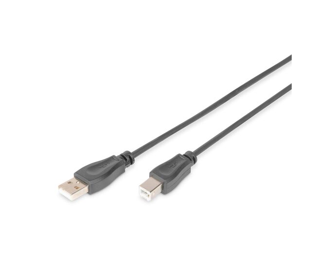 Cable usb a a usb b digitus by assmann ak-300105-005-s negro 50 cm