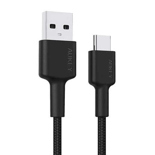Cabo USB A para USB C Aukey CB-CA2 OEM Preto 2 m