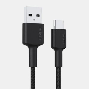 Cabo USB A para USB C Aukey CB-CA2 OEM Preto 2 m