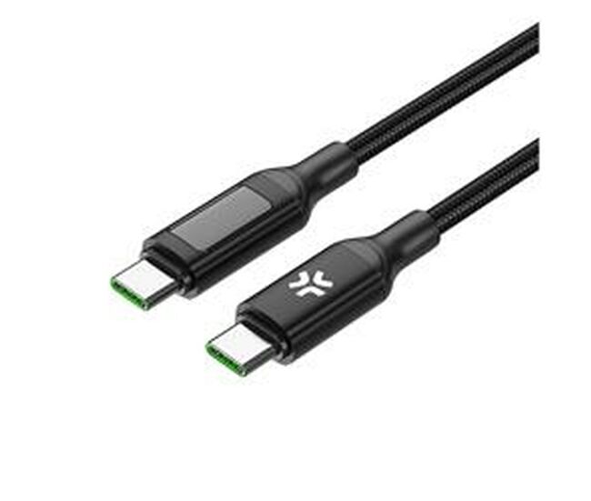 Cable usb-c celly usbcusbc100wled negro