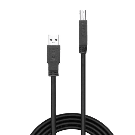 Cabo USB A para USB B LINDY 43098 10 m Preto