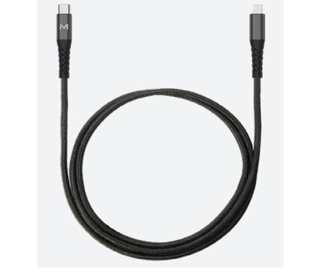 Cable usb-c a lightning mobilis 001343 negro 1 m
