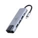Hub USB A-CM-COMBO5-04 Hub USB A-CM-COMBO5-04 Plateado