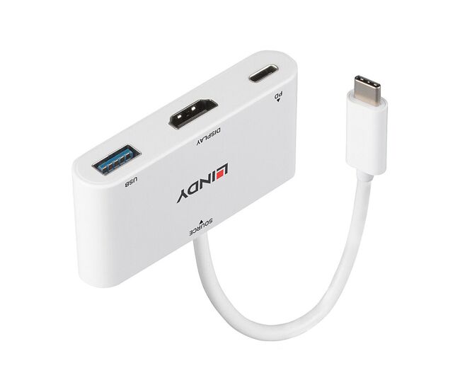Hub usb lindy 43340 blanco