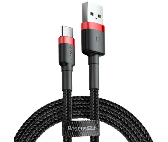 Cable usb a a usb c baseus cafule negro 2 m