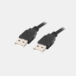 Cabo USB Lanberg CA-USBA-20CU-0010-BK Preto 1 m