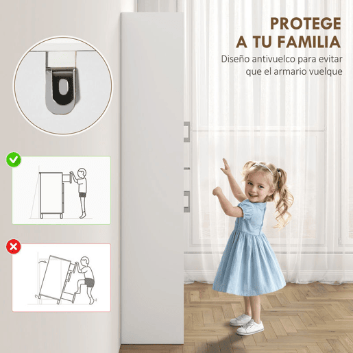 HOMCOM Armário de Cozinha Móvel de Cozinha com 4 Portas 1 Gaveta e Prateleiras Ajustáveis Anti-Tombo Armário de Cozinha Moderno para Sala de Jantar Sala de Estar 70,8x34x180 cm Branco