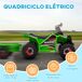Quad Eléctrico Infantil PP, Metal HOMCOM Quad Eléctrico Infantil PP, Metal HOMCOM Verde
