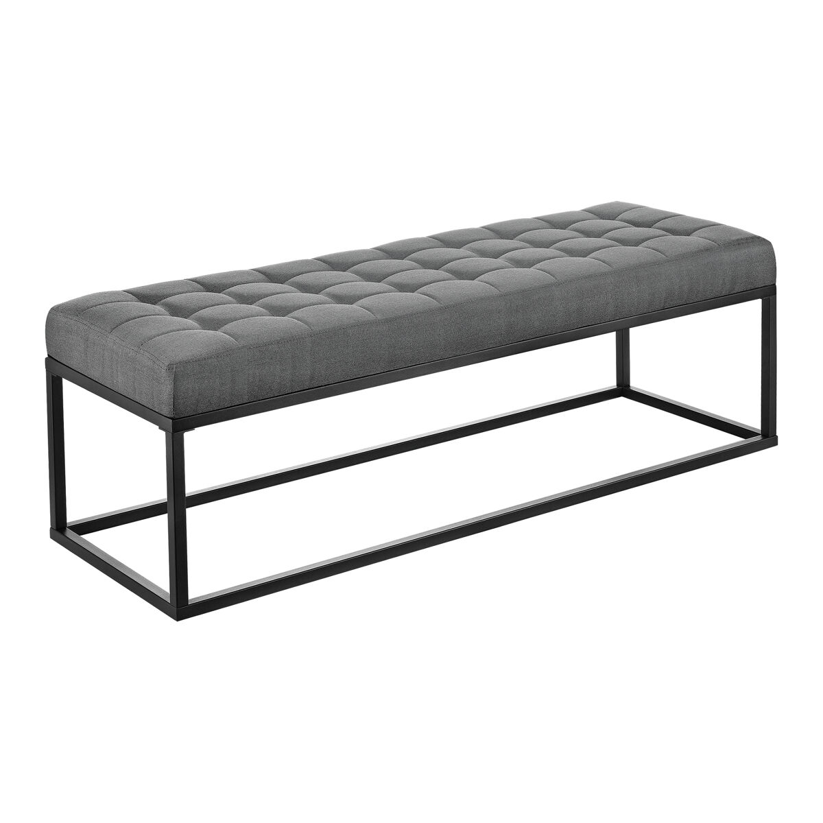 Banco Salta tapizado tela / metal 120x38
