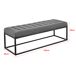 Banco Salta tapizado tela / metal 120x38 Banco Salta tapizado tela / metal 120x38 Gris