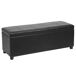 Corium Banco Ottomane para almacenaje tapizado cuero sintético 119x38 Corium Banco Ottomane para almacenaje tapizado cuero sintético 119x38 Negro