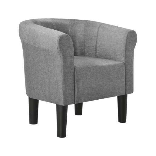Poltrona Relax Jelgava plástico 100 % poliéster 70x70x58 cm cinzento en.casa