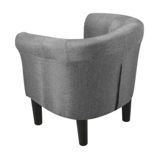 Poltrona Relax Jelgava plástico 100 % poliéster 70x70x58 cm cinzento en.casa