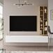 Mueble Para Tv Y Estantería Luvio Mueble Para Tv Y Estantería Luvio Blanco