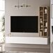 Mueble Para Tv Y Estantería Luvio Mueble Para Tv Y Estantería Luvio Blanco