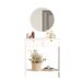 Cómoda Larris Con Espejo, 2 Cajones Cómoda Larris Con Espejo, 2 Cajones Blanco