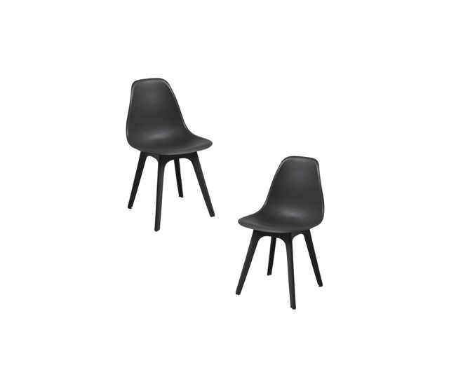 Pack 2 sillas kelen suprym - negro