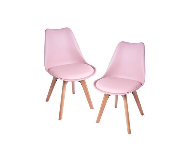Pack 2 sillas synk basic - rosa