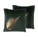 Beliani Cojín decorativo FERN Beliani Cojín decorativo FERN Verde Oscuro