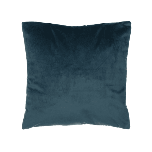 Conjunto de 2 almofadas decorativas FREESIA Veludo 45 x 45 cm Azul esverdeado Padrão de plantas