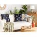 Beliani Cojín decorativo GOLDENROD 45x45 Beliani Cojín decorativo GOLDENROD 45x45 Blanco
