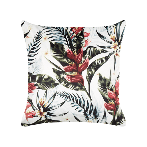Almofada decorativa EDELWEISS Veludo 45 x 45 cm Multicolor Padrão de plantas