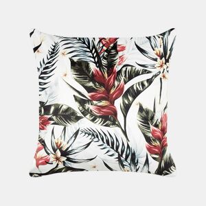 Almofada decorativa EDELWEISS Veludo 45 x 45 cm Multicolor Padrão de plantas