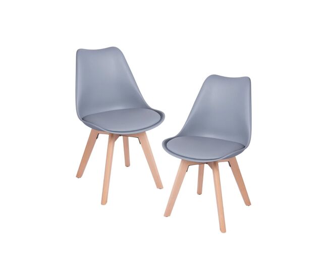 Pack 2 sillas synk basic - gris claro