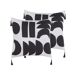 Beliani Cojín decorativo LIRIOPE 45x45 Beliani Cojín decorativo LIRIOPE 45x45 Blanco/ Negro