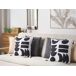 Beliani Cojín decorativo LIRIOPE 45x45 Beliani Cojín decorativo LIRIOPE 45x45 Blanco/ Negro