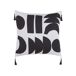 Beliani Cojín decorativo LIRIOPE 45x45 Beliani Cojín decorativo LIRIOPE 45x45 Blanco/ Negro