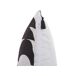 Beliani Cojín decorativo LIRIOPE 45x45 Beliani Cojín decorativo LIRIOPE 45x45 Blanco/ Negro