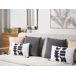 Beliani Cojín decorativo LIRIOPE 30x50 Beliani Cojín decorativo LIRIOPE 30x50 Blanco/ Negro