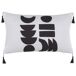Beliani Cojín decorativo LIRIOPE 30x50 Beliani Cojín decorativo LIRIOPE 30x50 Blanco/ Negro