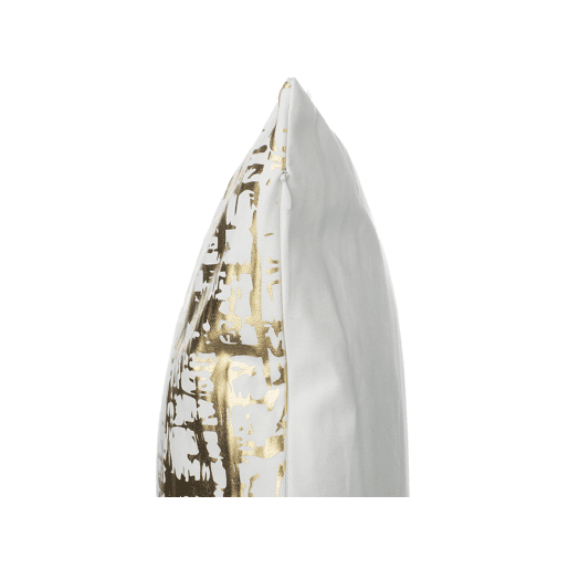 Conjunto de 2 almofadas decorativas GARDENIA Algodão 45 x 45 cm Dourado Padrão abstracto