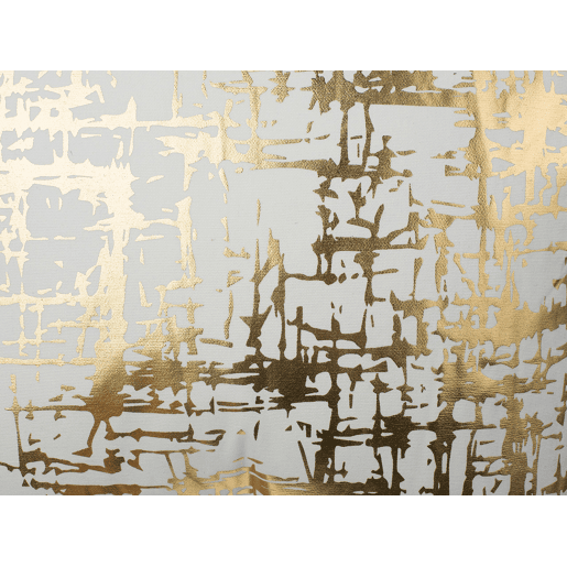Conjunto de 2 almofadas decorativas GARDENIA Algodão 45 x 45 cm Dourado Padrão abstracto