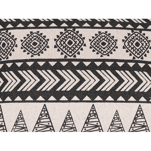 Conjunto de 2 almofadas decorativas HENTEPE Algodão 45 x 45 cm Preto Padrão geométrico