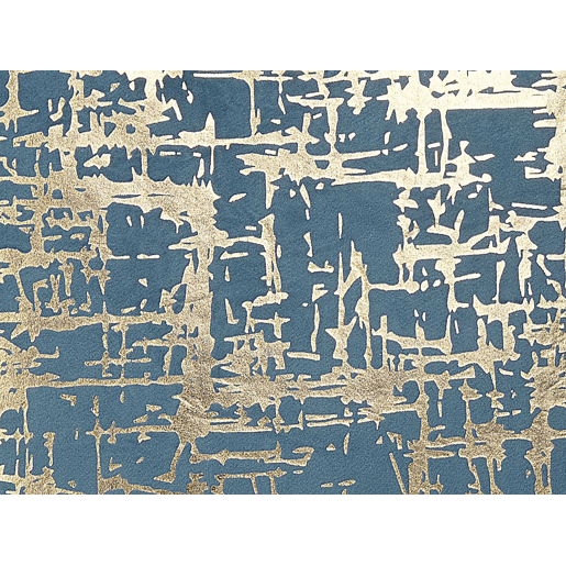 Conjunto de 2 almofadas decorativas GARDENIA Veludo 45 x 45 cm Azul Padrão abstracto