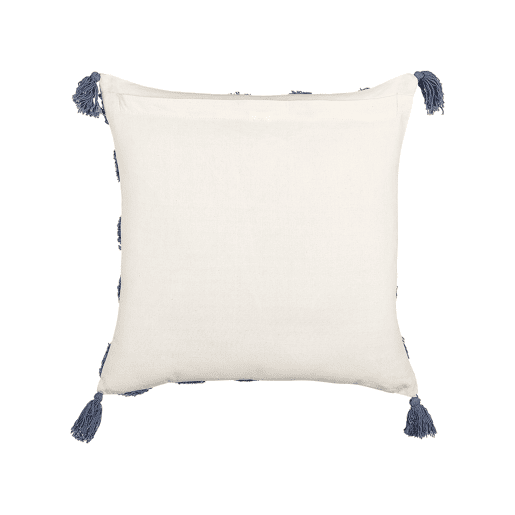 Almofada decorativa JACARANDA Algodão 45 x 45 cm Azul Padrão geométrico