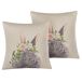 Beliani Cojín decorativo FATSIA Beliani Cojín decorativo FATSIA Gris Oscuro